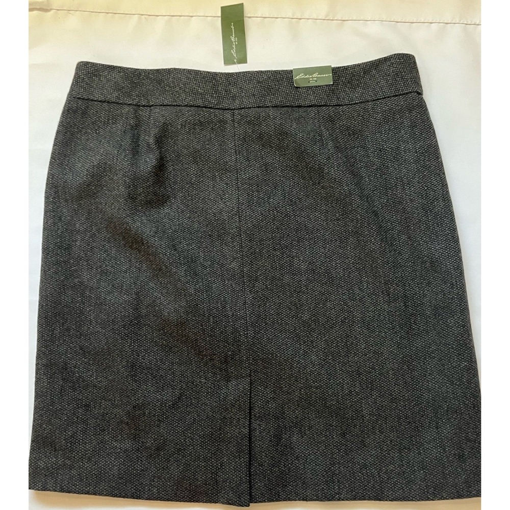 Eddie Bauer women's wool blend skirt 19309 zip slit size 12 410018236245 NWT